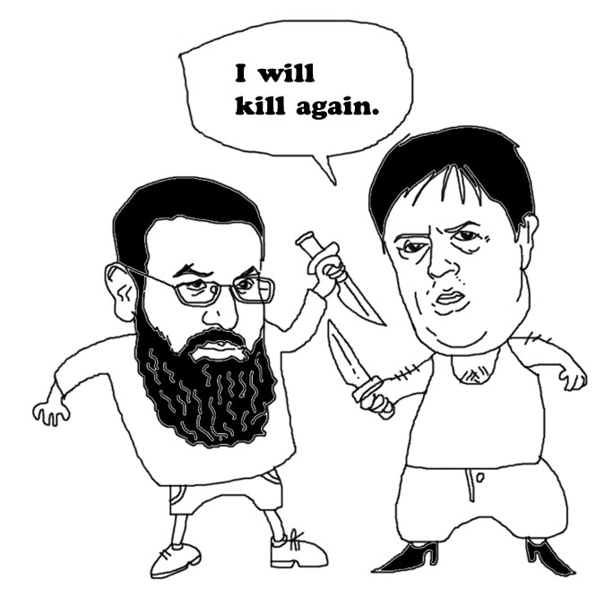 Anjem Chaudhary and Nick Griffin 
